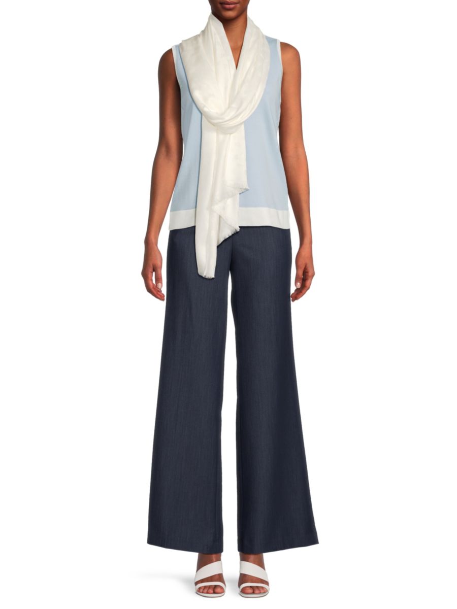 

Шарф с монограммой Karl Lagerfeld Paris, цвет Eggshell