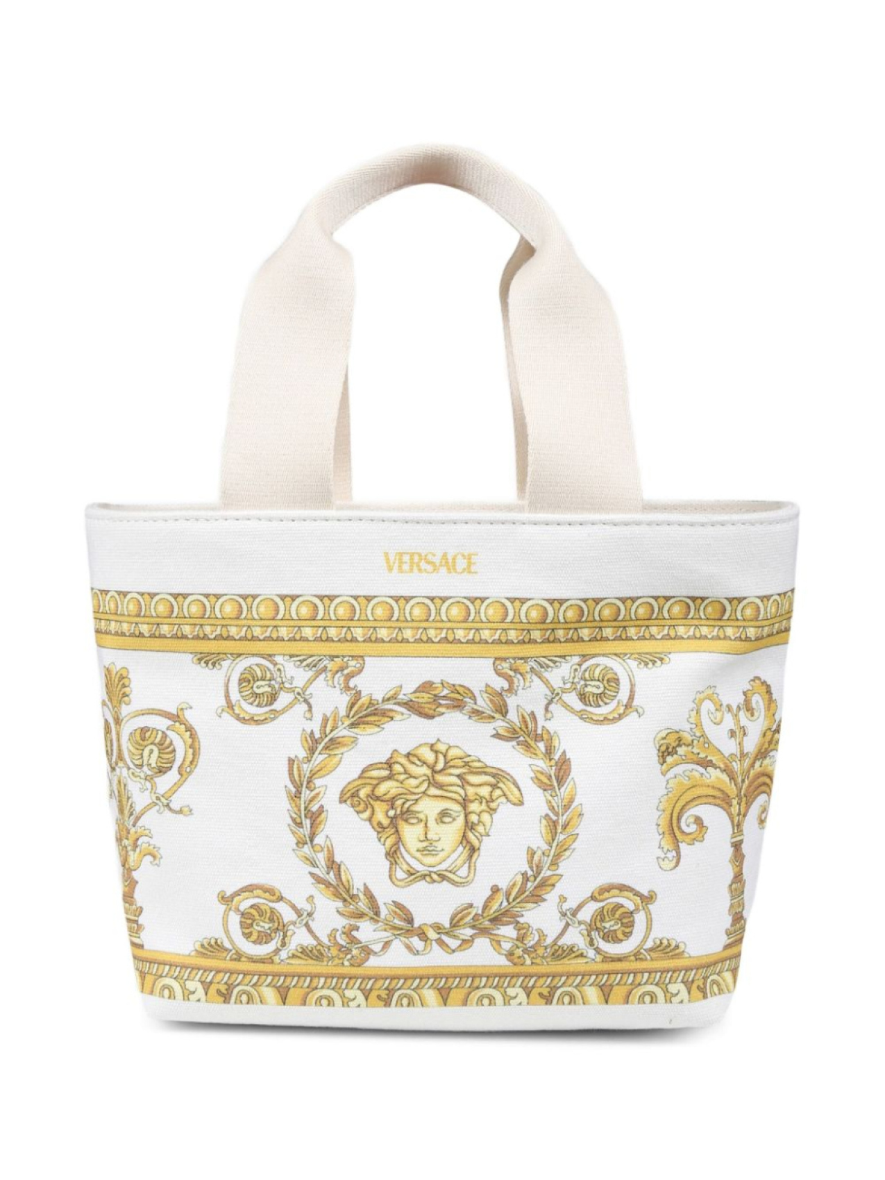 

Versace Kids сумка-тоут с принтом Barocco, белый