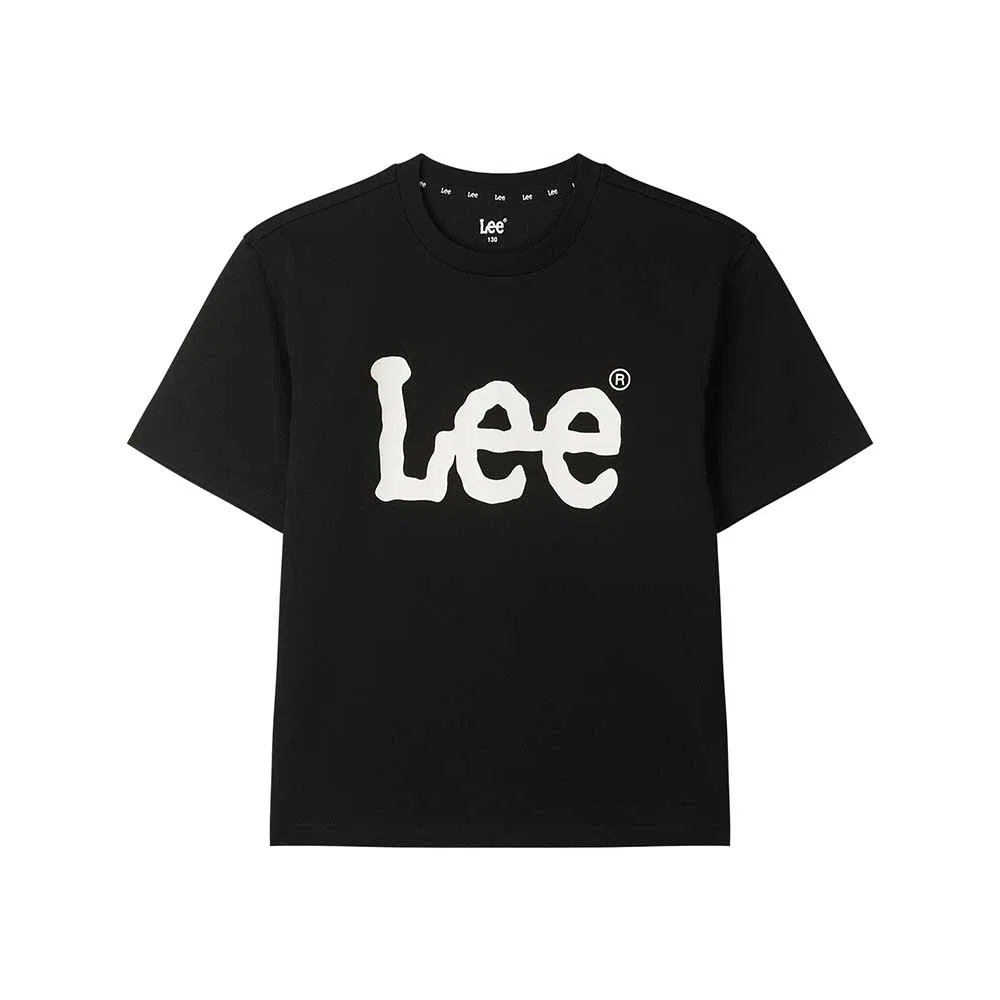 Детская базовая футболка с коротким рукавом чёрная от Lee Kids
