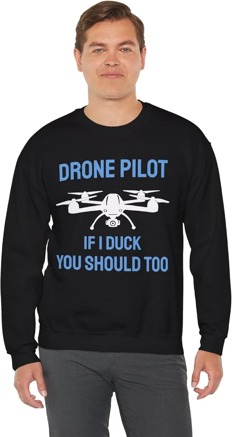 Толстовка Drone Pilot Unisex, Funny Crewneck Shirt — фото 2