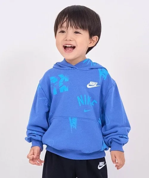 Детская толстовка/худи NKN CLUB BRAND ENERGY AOP HOOD (90-100 см) Nike, Black — фото 2