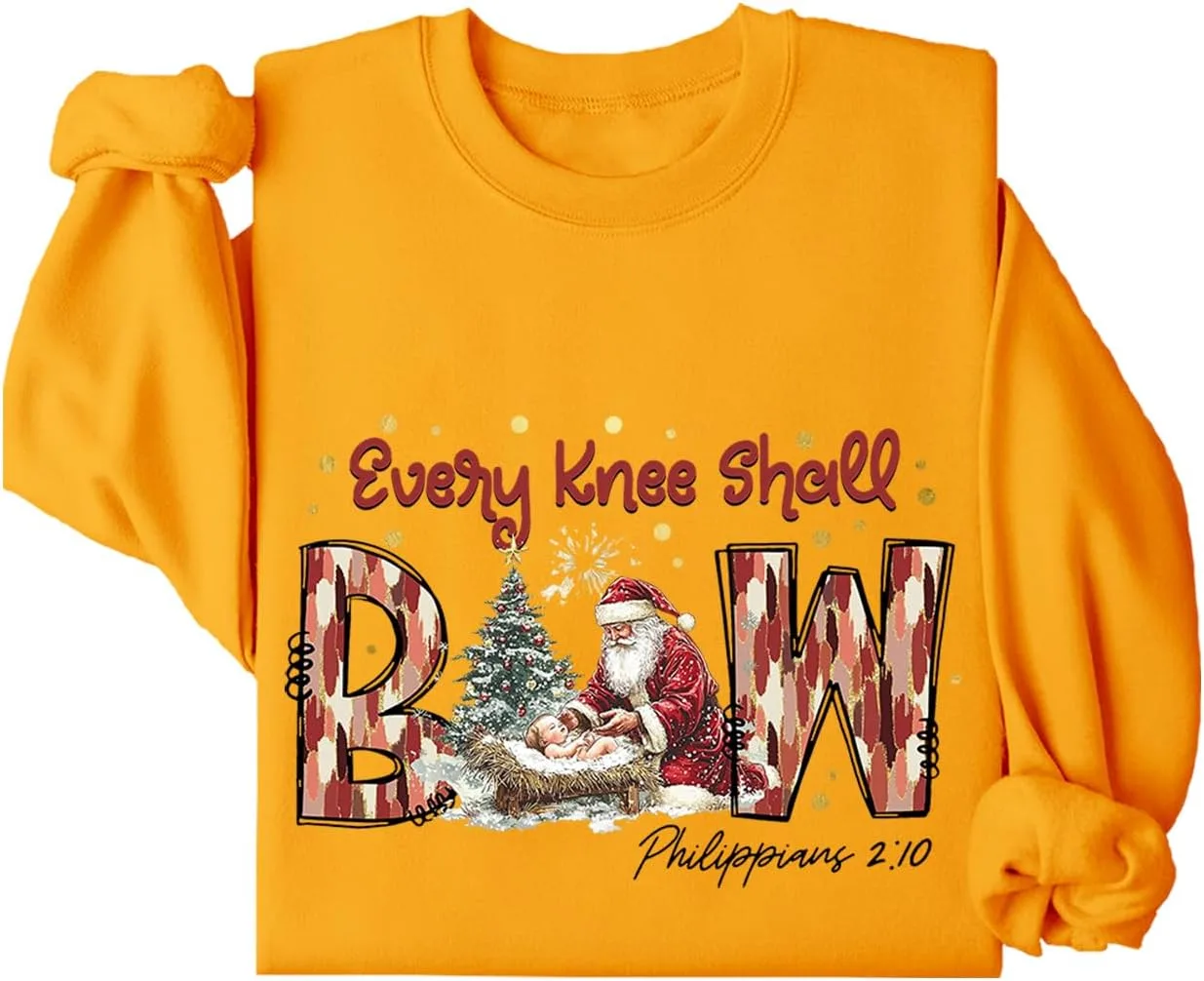 

Свитшот с принтом Every Knee Shall Bow Niaday