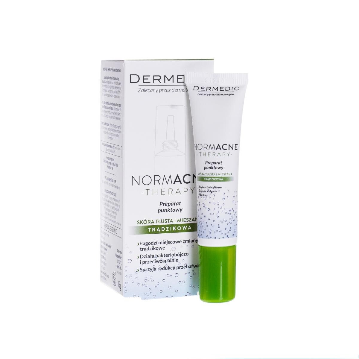 

Dermedic, Normacne Therapy, точечный препарат для кожи с акне, 15 г