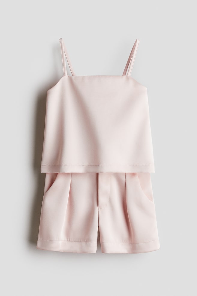 

Костюм-Двойка с топом и шортами H&M, розовый