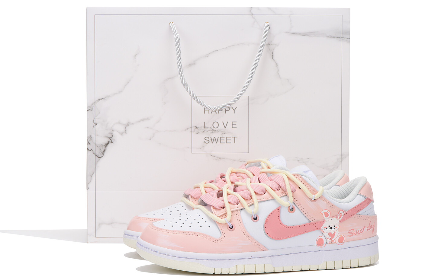 

Женские кроссовки для скейтбординга Nike Dunk Low, розовый