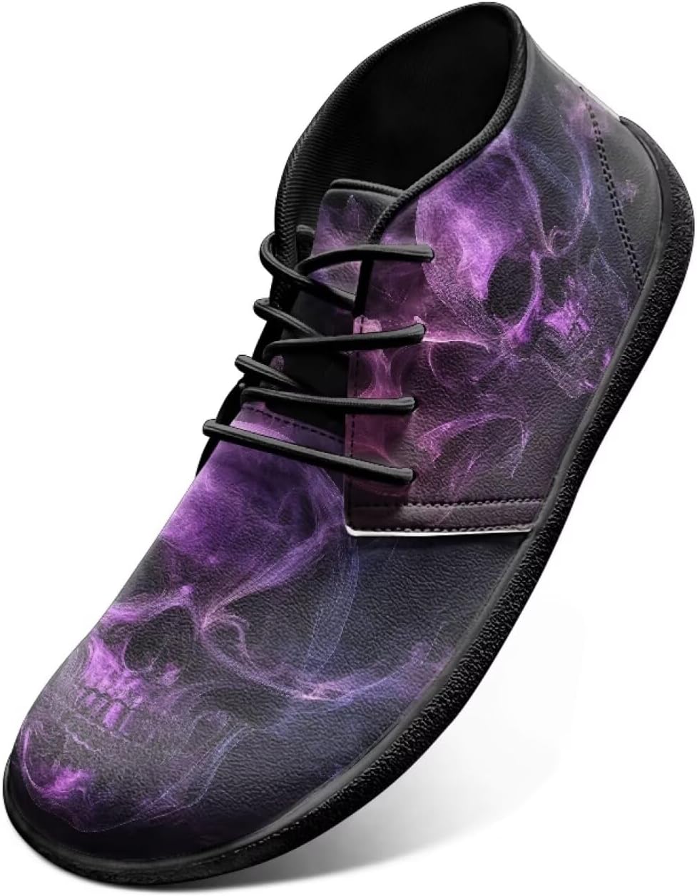 

Мужские готические кроссовки Jeiento с черепом, широким носком, модель Barefoot, с равной подошвой и повседневным стилем, фиолетовый