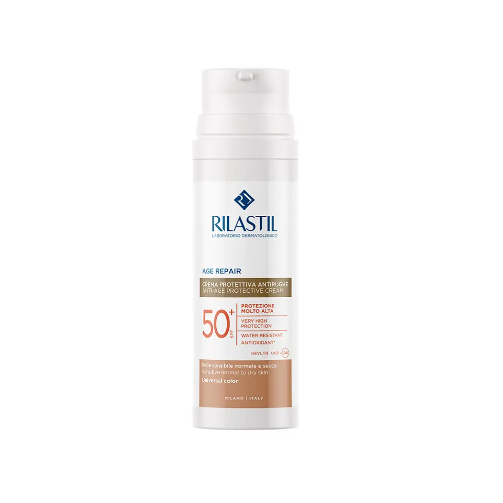 Солнцезащитный крем Sun System Age Repair Color Fotoprotector Anti-Envejencimiento Con Color Spf50+ Rilastil, 50 мл — фото 2