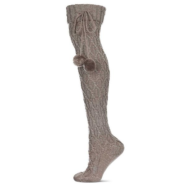 

Женские носки Interdiamond chunky knit over the knee Memoi, Dark Gray