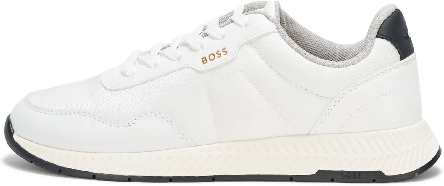 Мужские кроссовки BOSS Essential с низким профилем, белый — фото 2