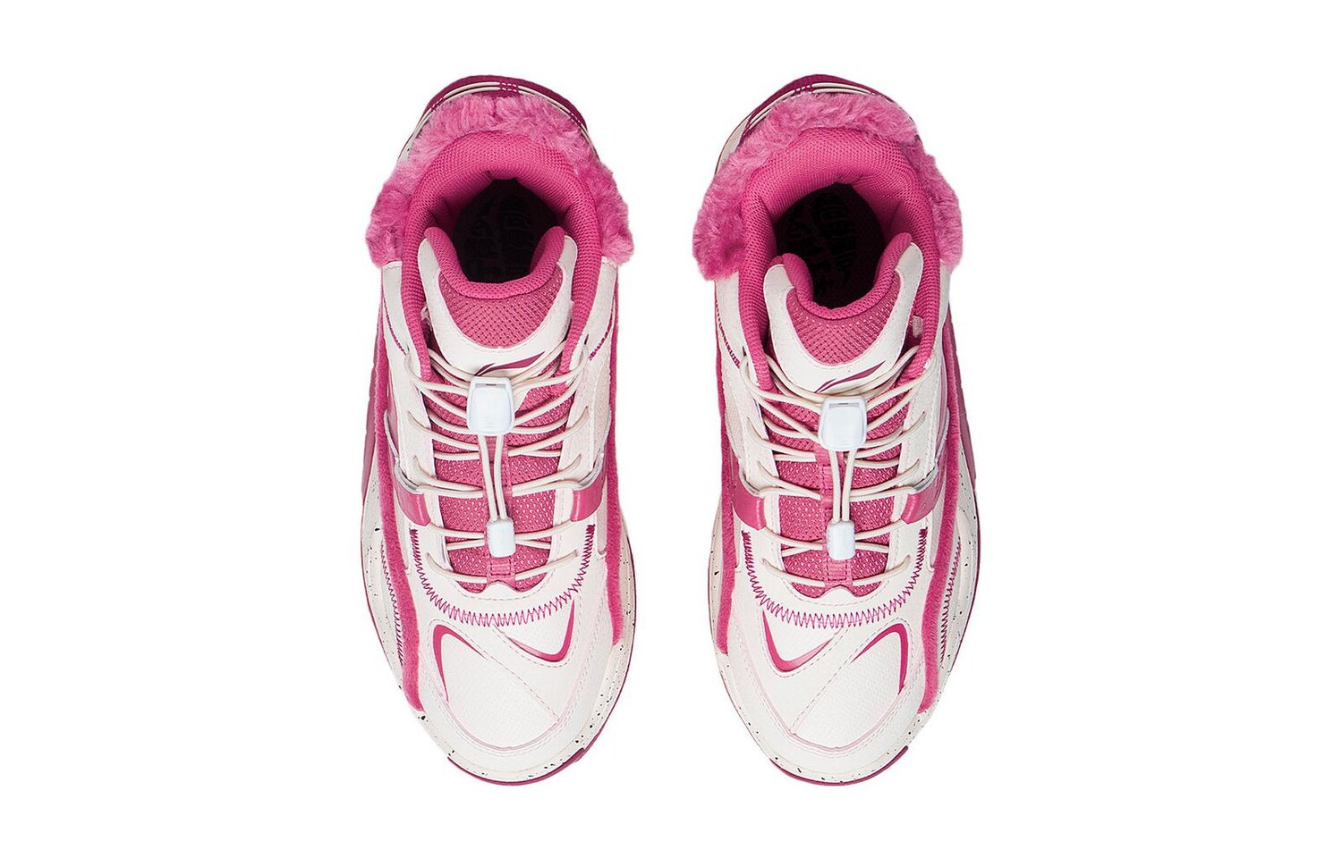 Кроссовки LINING YOUNG Sports Life Collection Kids Lifestyle Shoes GS High-top Pink/Beige — фото 4