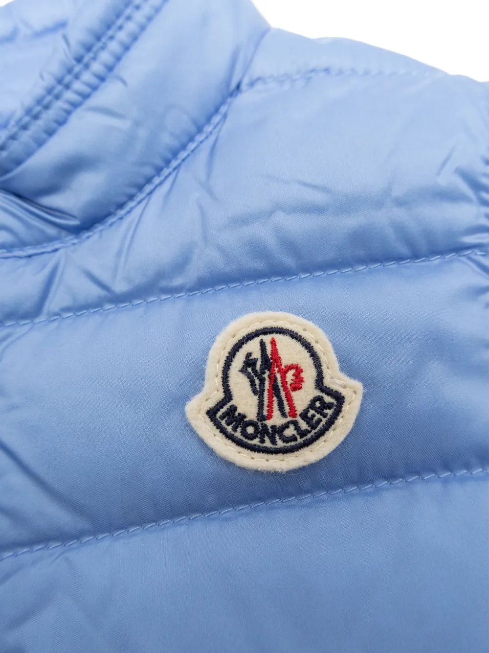 Куртка на молнии с логотипом Moncler Enfant, синий — фото 3
