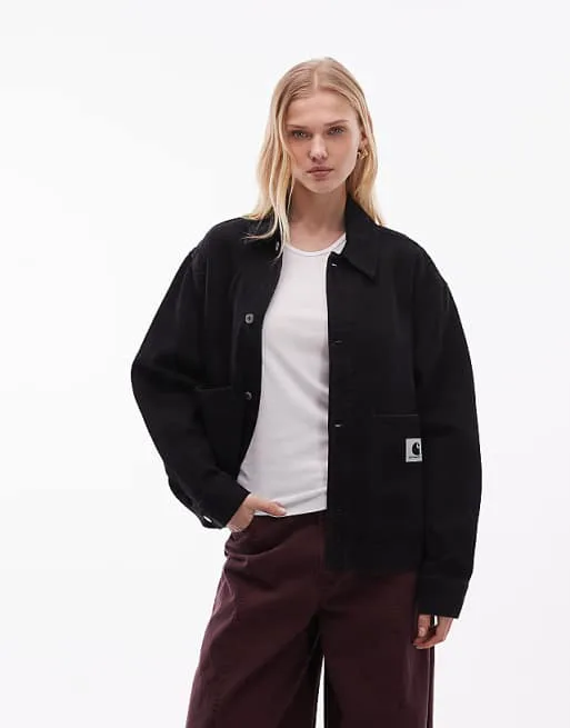 

Черная джинсовая куртка-рубашка в клетку Carhartt WIP Everson