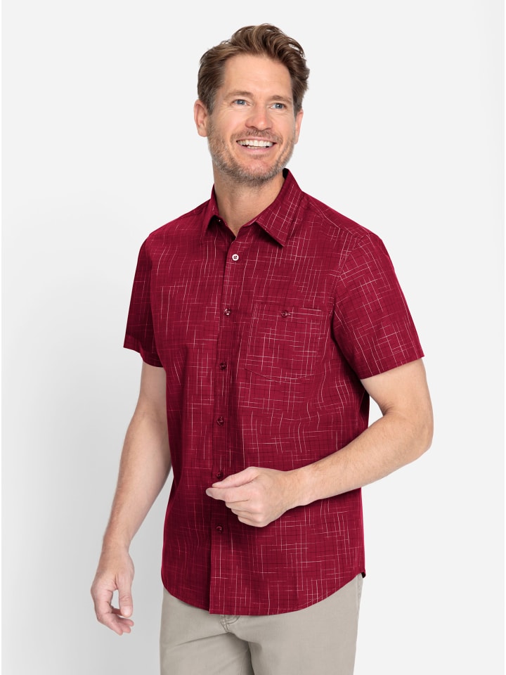 

Рубашка с короткими рукавами вишневого цвета WITT WEIDEN