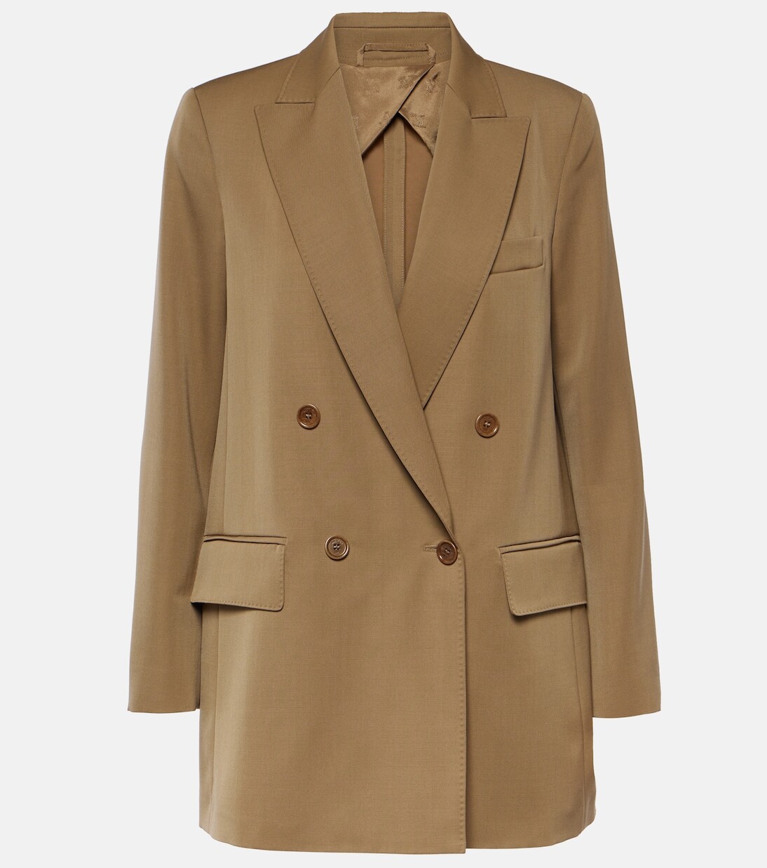 

Блейзер levico из шерсти и мохера Max Mara, коричневый