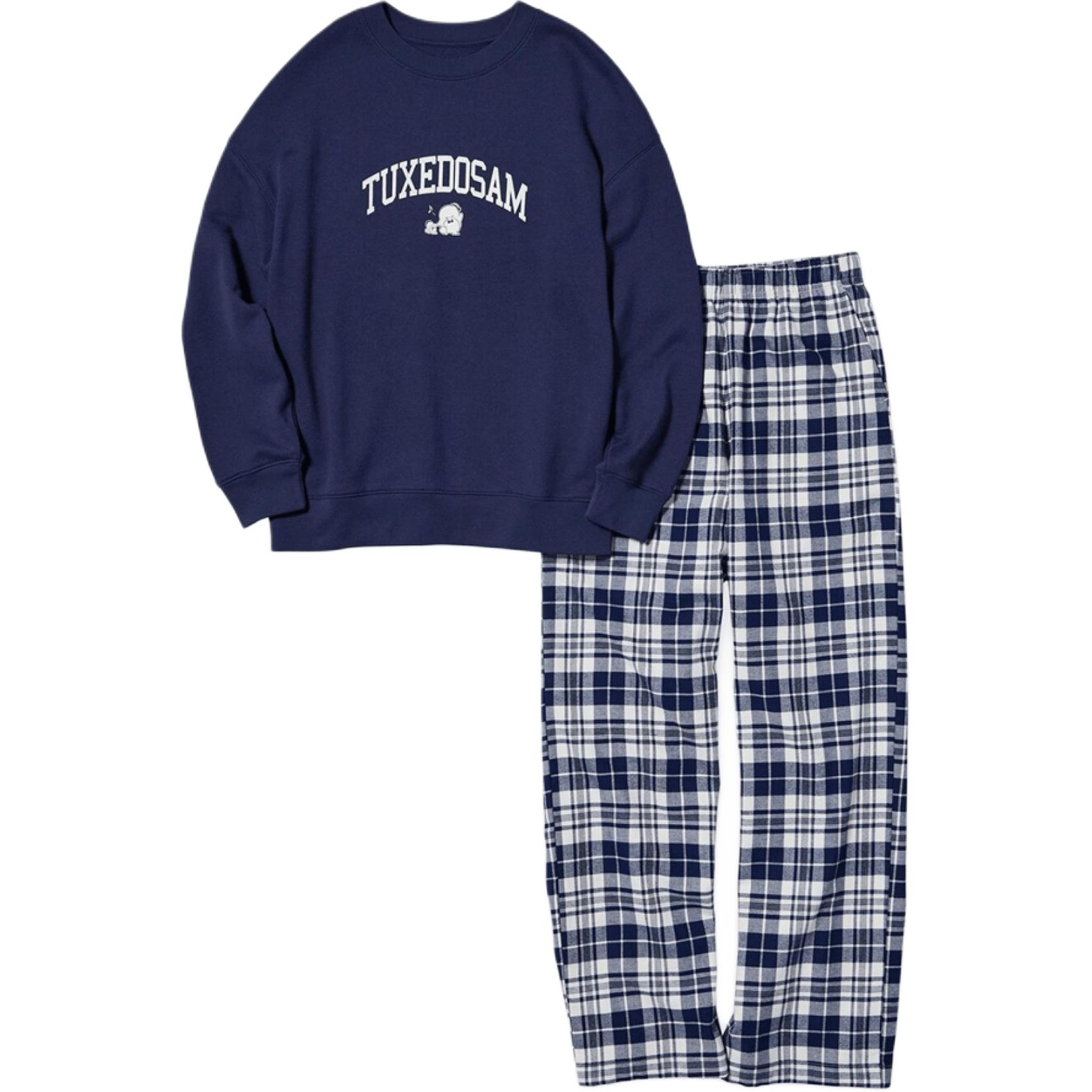 

Пижамный комплект Sanrio FW25 для женщин UNIQLO, темно-синий