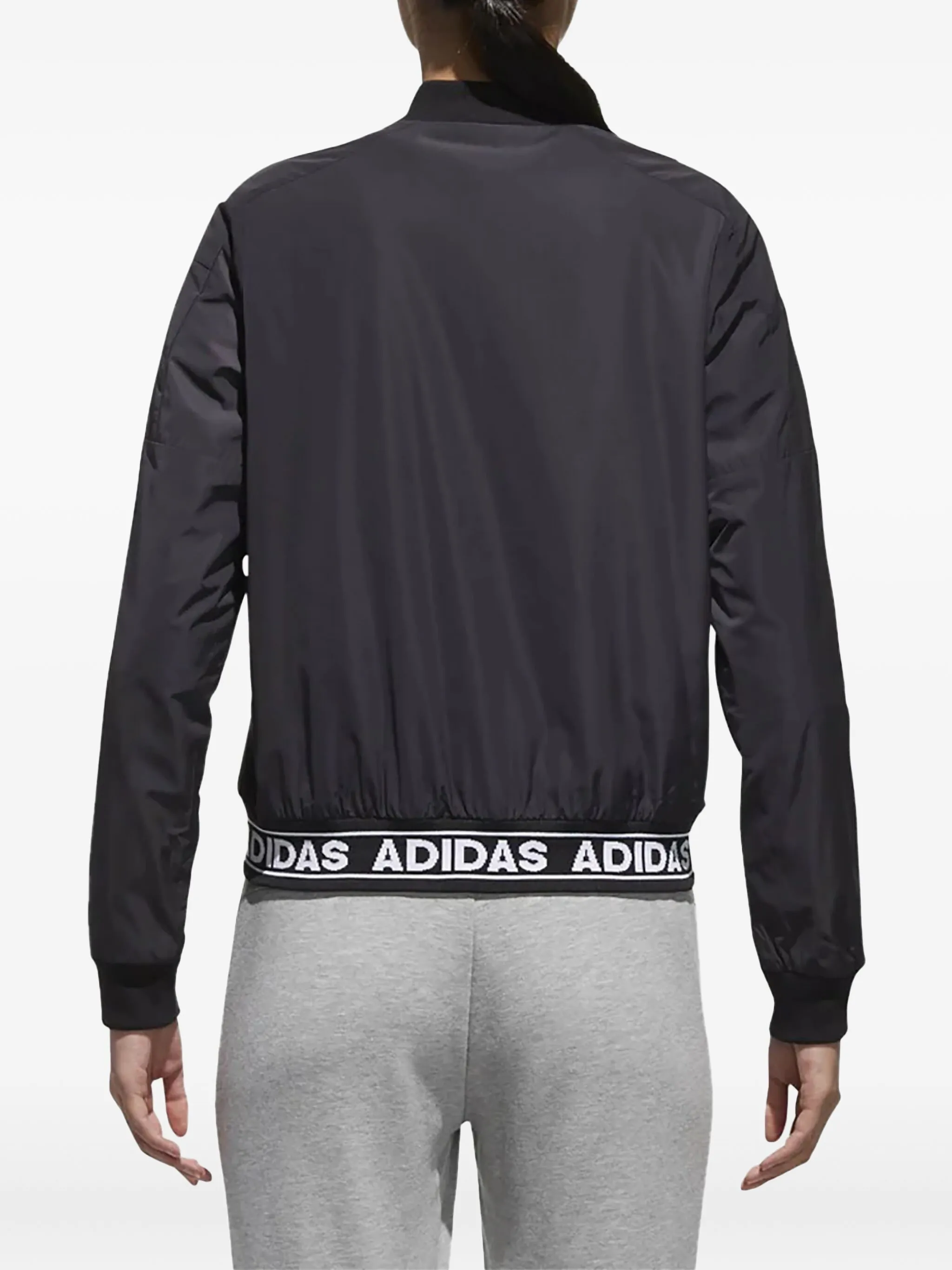 Бомбер Sport ID Adidas, черный — фото 2