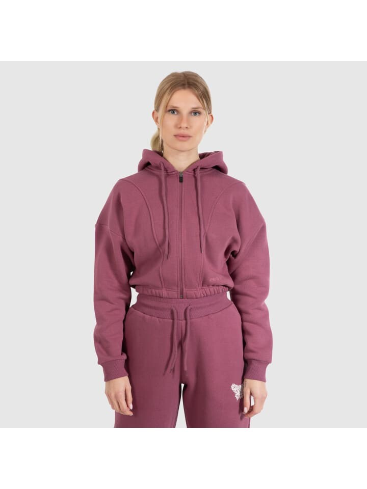 

Спортивная куртка SMILODOX Crop Zip Hoodie Elma, цвет Dunkel Rose