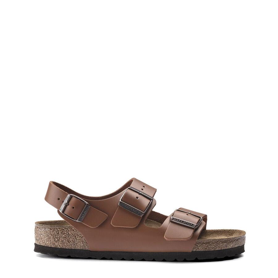 

Сандалии BIRKENSTOCK Birkenstock Milano NL коричневые, обычной ширины