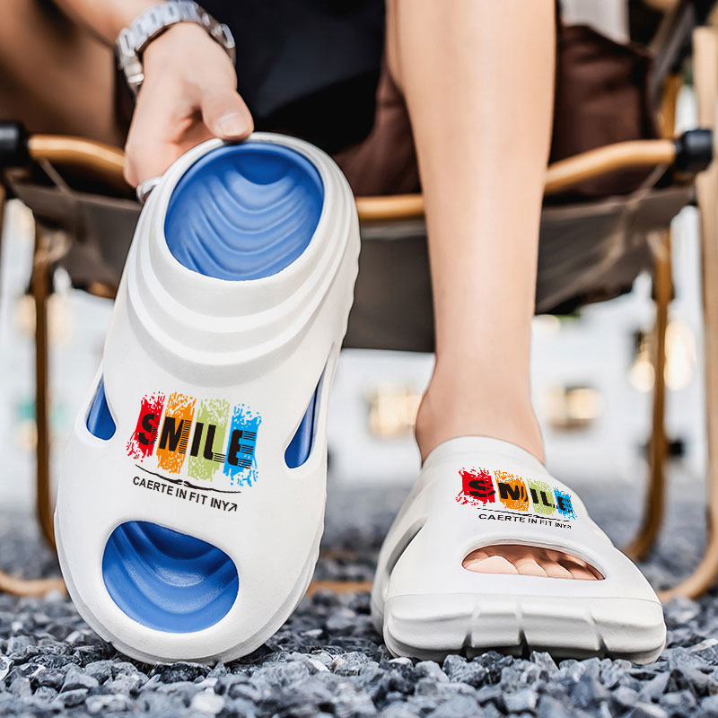 CariteSport Слайдеры мужские бело-голубые, цвет White Blue — фото 3