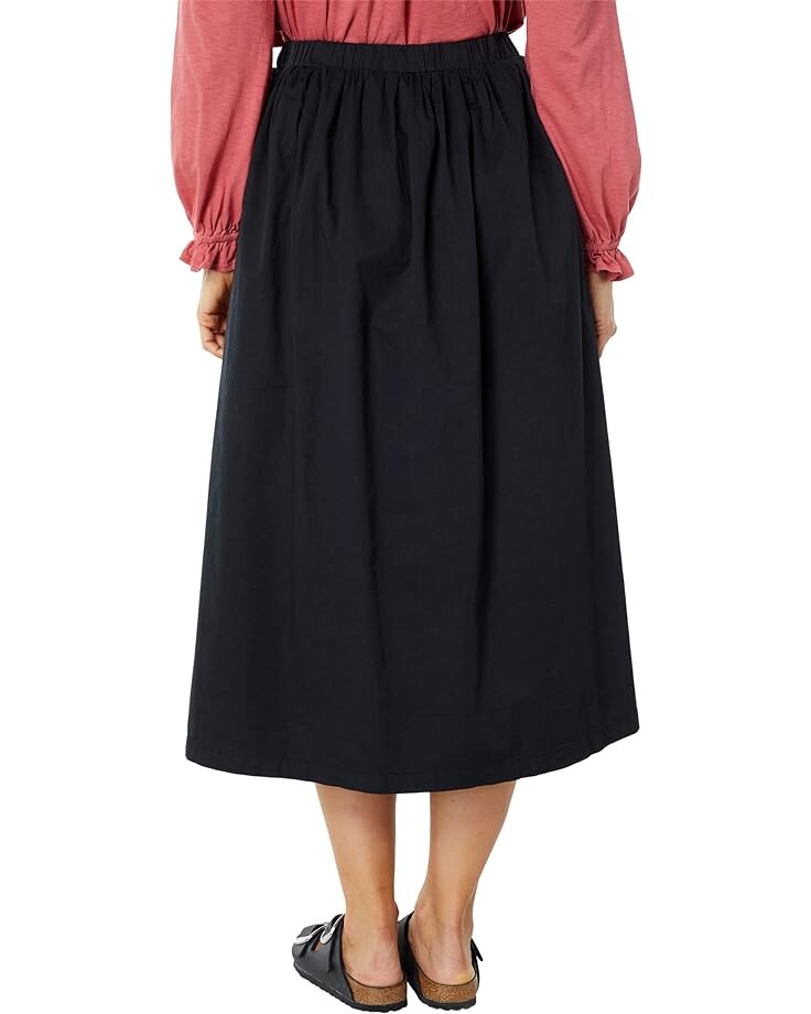 

Юбка SUNDRY Woven Full Skirt with Side Slit, черный