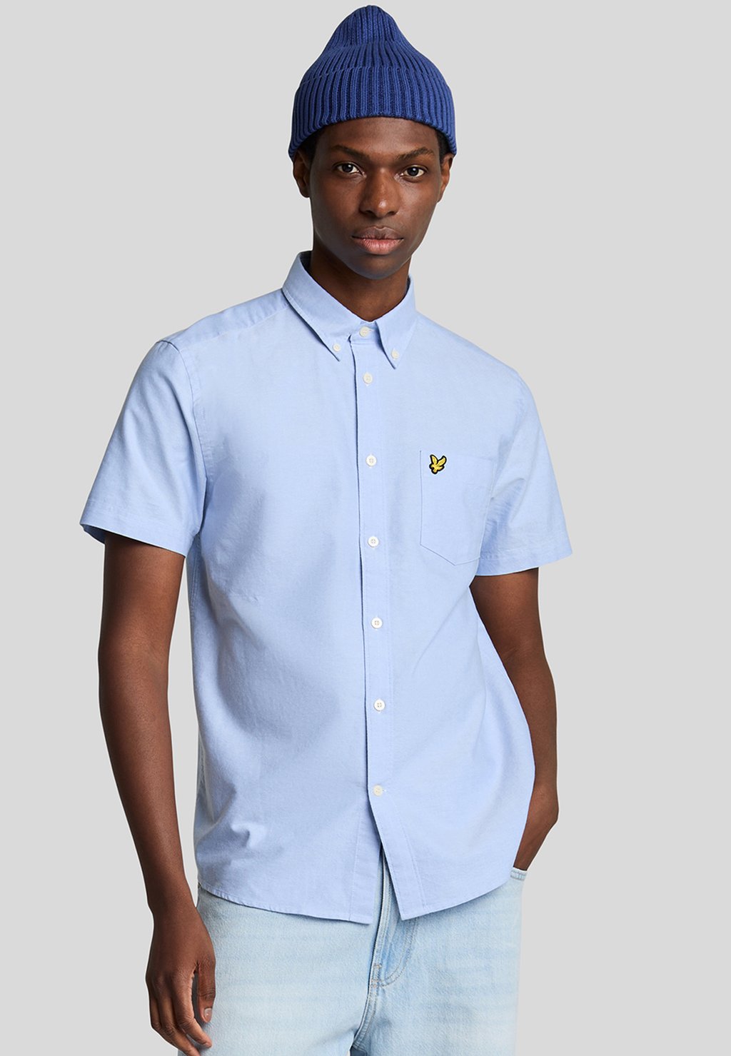 

Рубашка SHORT SLEEVE OXFORD Lyle & Scott, светло-голубой