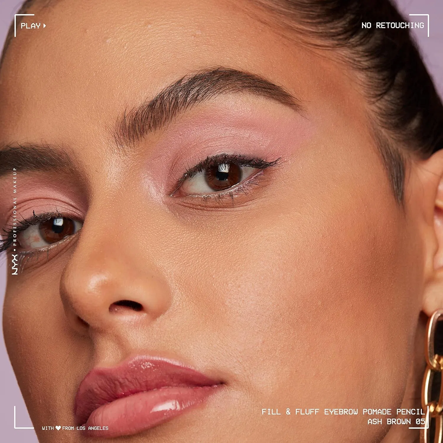 Карандаш-помада для бровей «Fill & Fluff Eyebrow Pomade Pencil» от NYX Professional Makeup Nyx Professional Makeup, 05 Ash Brown — фото 4