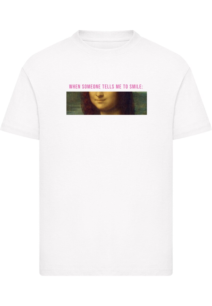 

Рубашка Merchcode Apoh - Da Vinci Smile Mona, белый