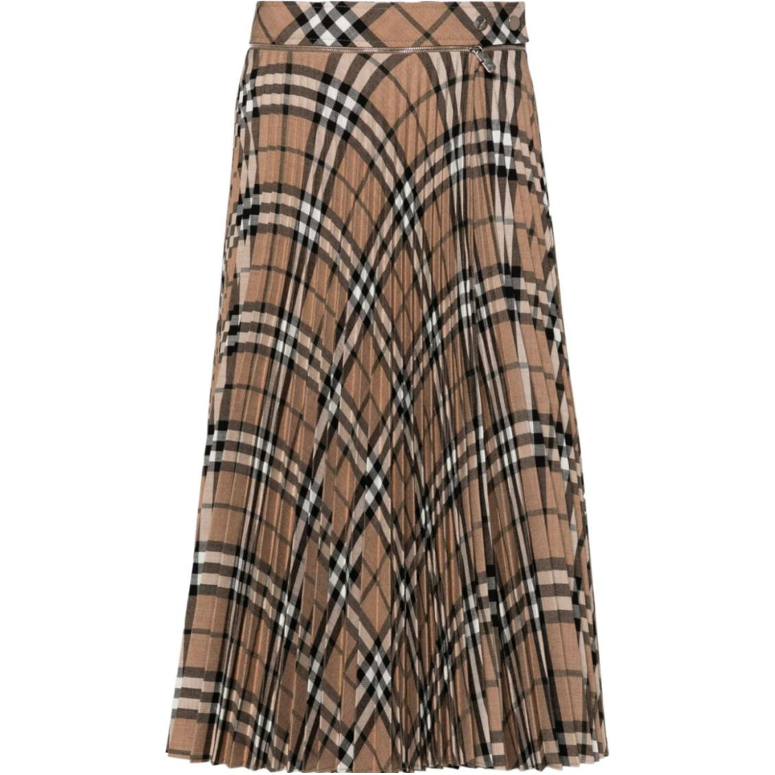 SS24 Повседневная длинная юбка женская умбер Burberry — фото 2