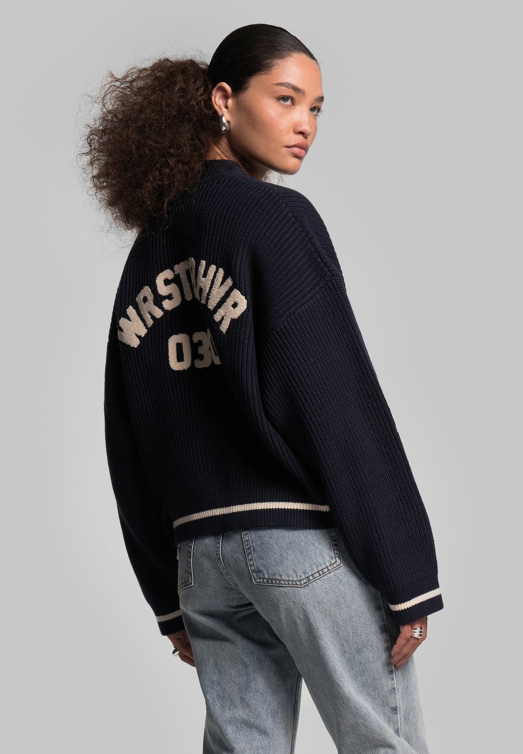 

Кардиган LAVO CARDIGAN WRSTBHVR, темно-синий