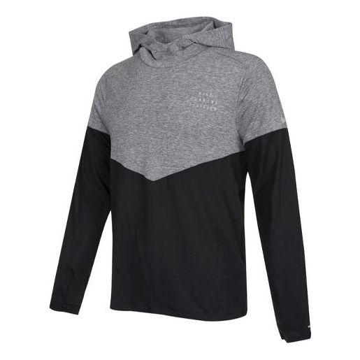 

Толстовка Men's Nike Therma-fit Division Splicing Contrasting Colors Running Gray, серый