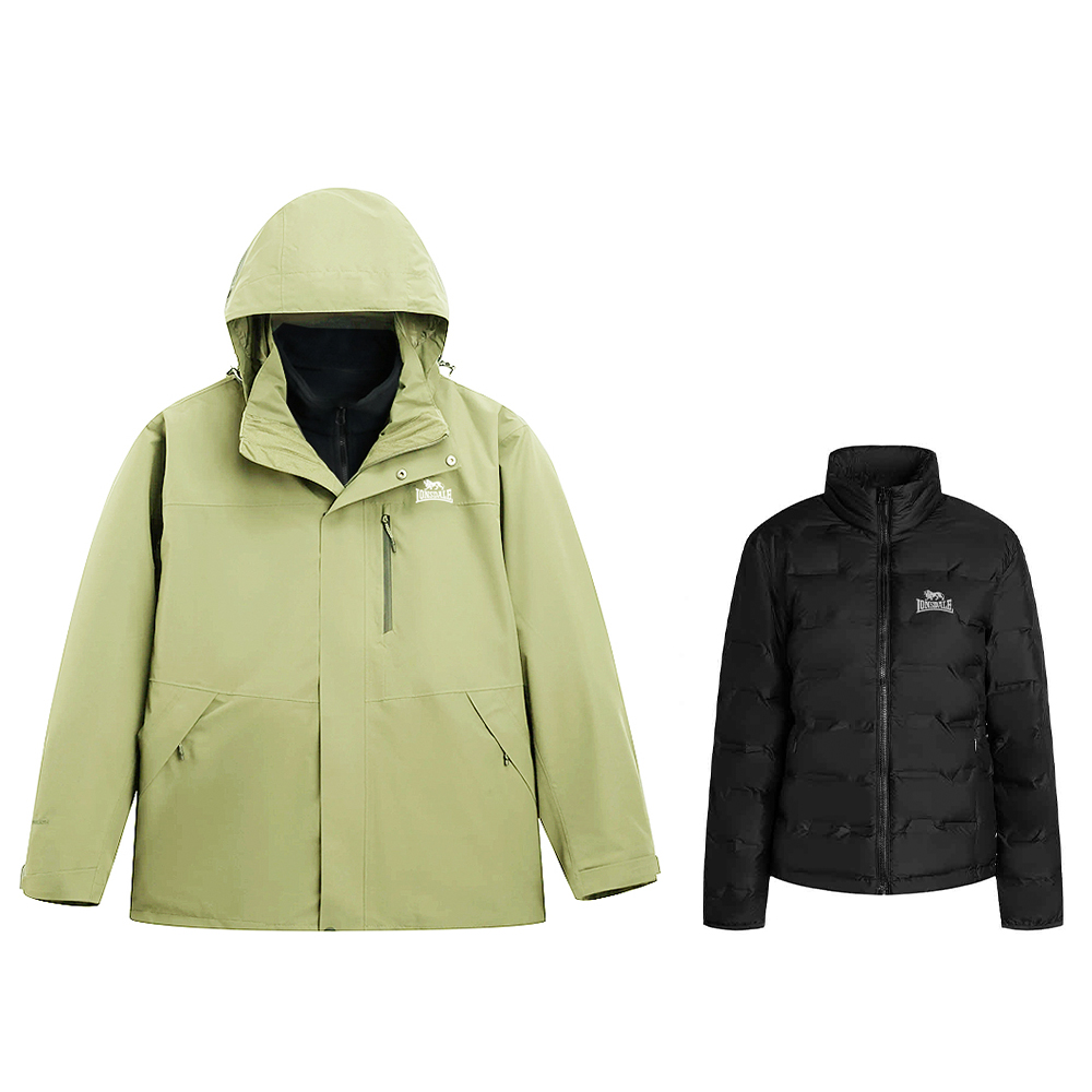 

LONSDALE Ветровка утепленная непромокаемая непродуваемая унисекс для походов, Apple Green (Down Liner)