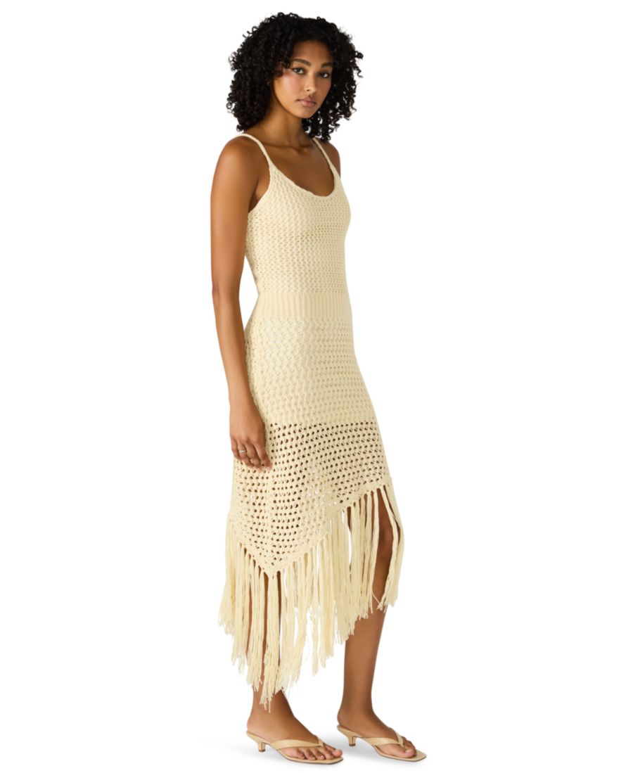 

Женское вязаное крючком платье-русалка Sophiya Steve Madden, Natural