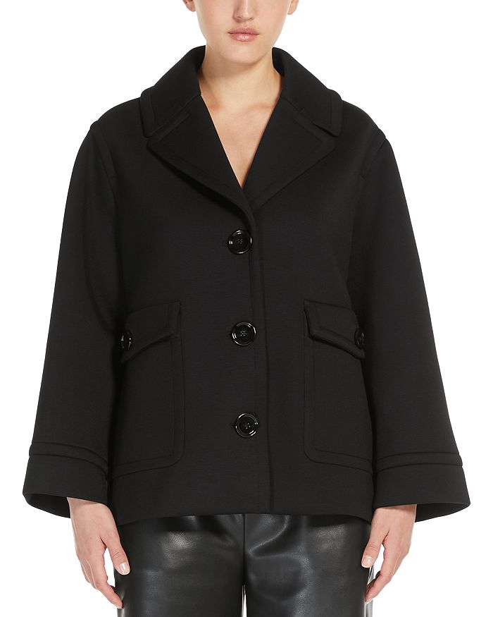 

Пальто свободного кроя Estroso Max Mara, черный