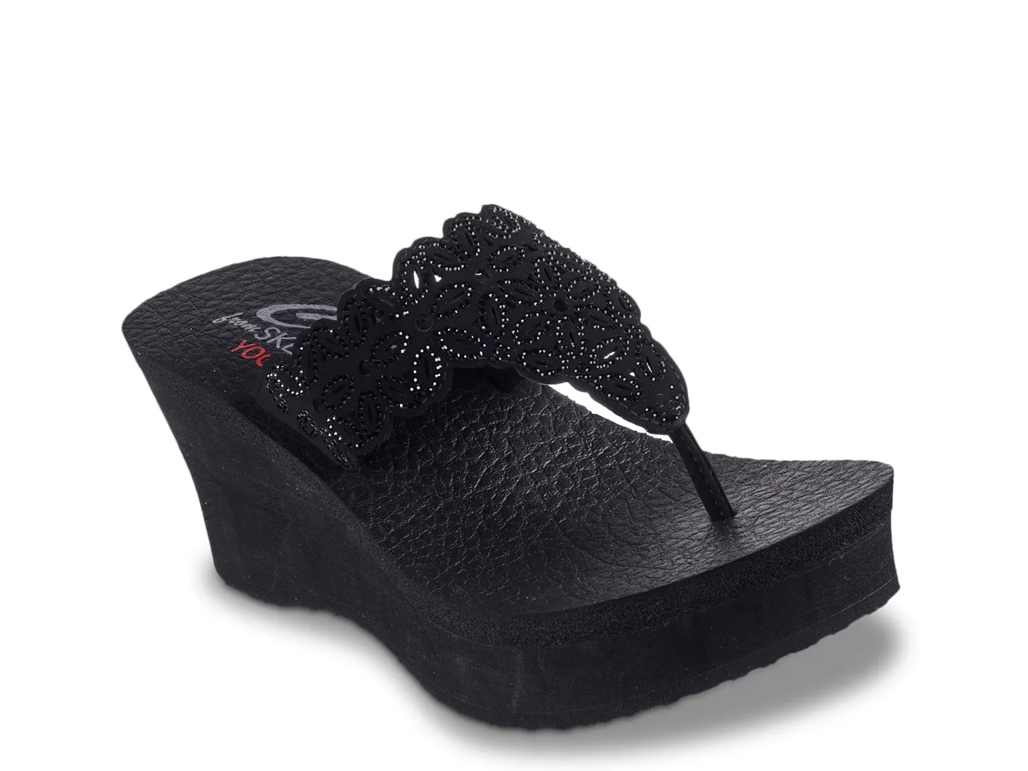 

Сандалии Padma Wedge Sandal Skechers, черный