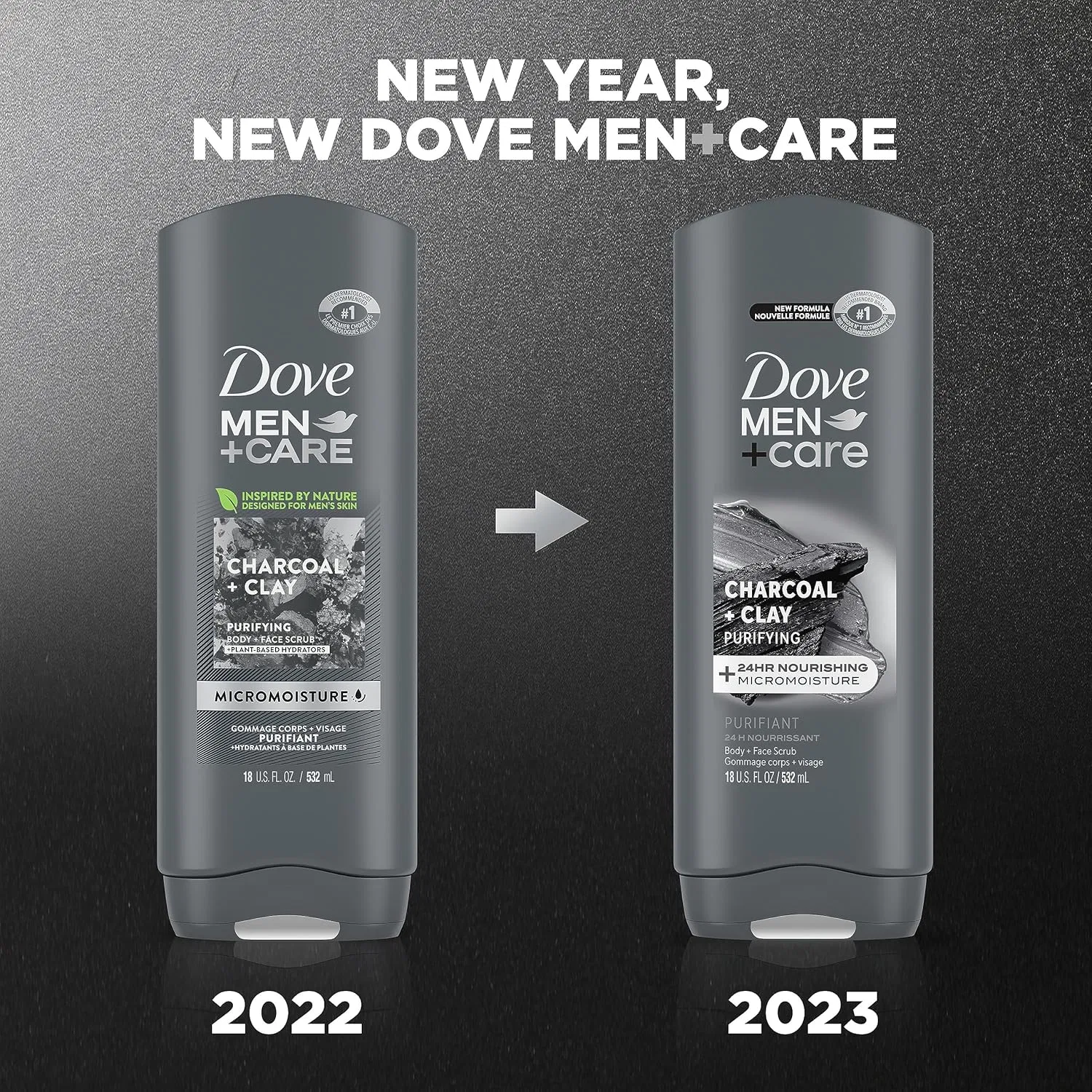 Гель для душа «Elements» с активированным углем и глиной от Dove Men+Care Dove Men + Care — фото 3