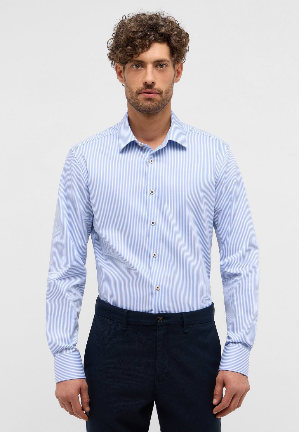 

Рубашка SLIM FIT Eterna, светло-голубой
