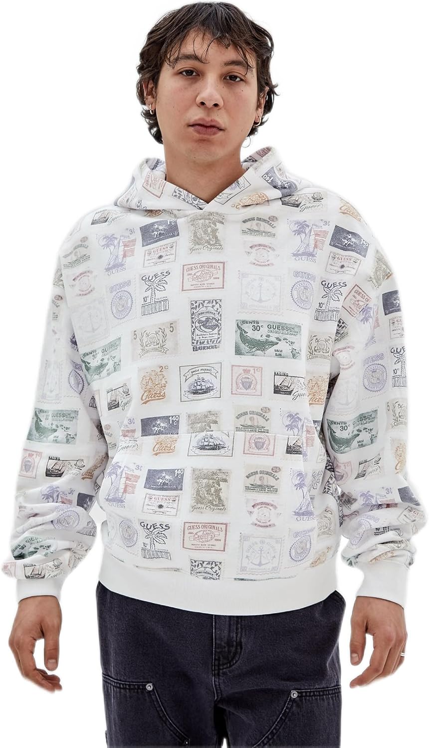 

Мужская толстовка Guess GO STAMPED HOODIE