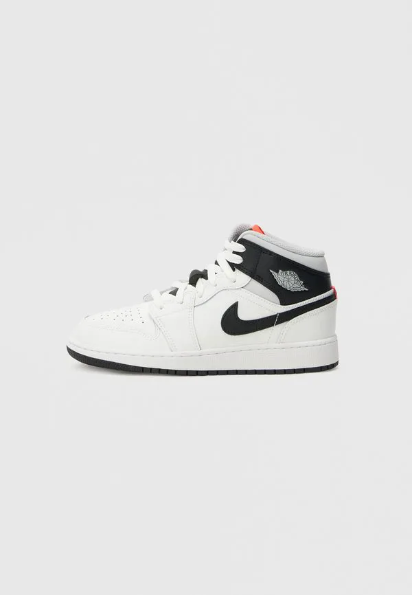Jordan 1 mid унисекс высокие кроссовки Jordan, Summit White/Black/Infrared/Neutral Grey