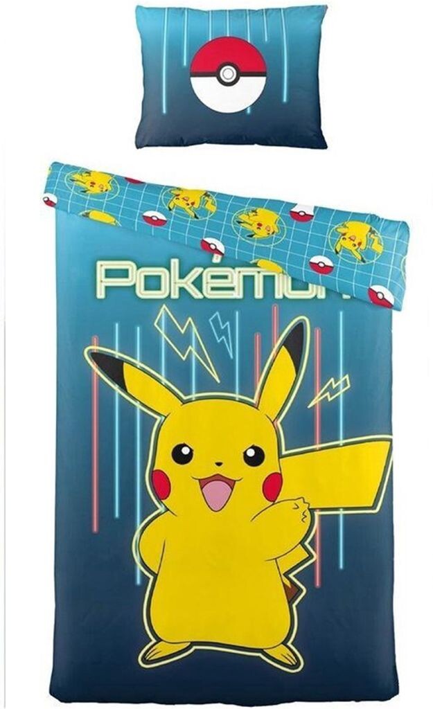 

Белье HALANTEX с хлопком Pokémon Pikachu Lightning, 140/200, 70/90 см