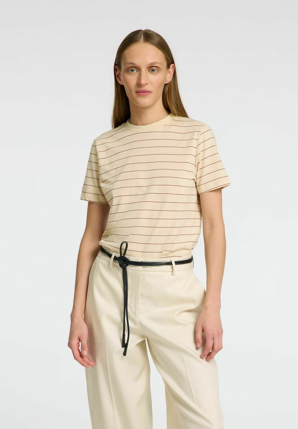 

Футболка с принтом Selected Femme, бежевый