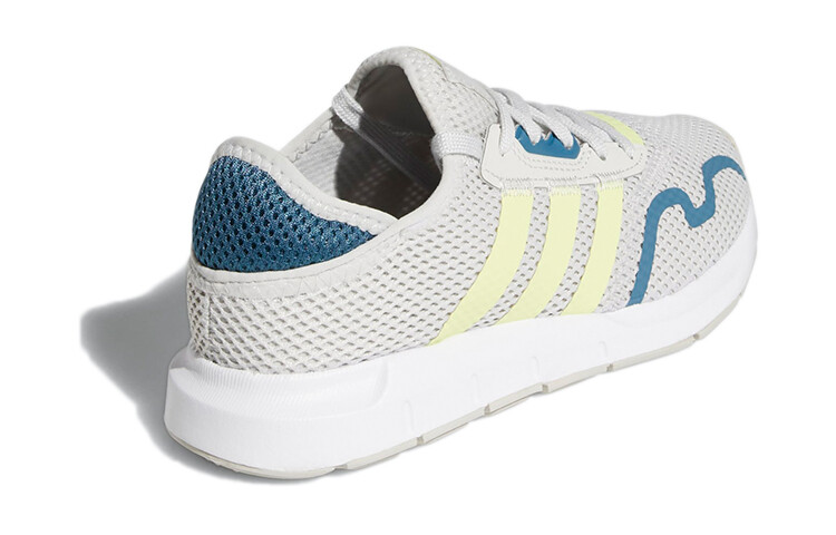 Кроссовки Swift Run X Kids GS Low-top Серый/желтый/синий Adidas Originals — фото 4