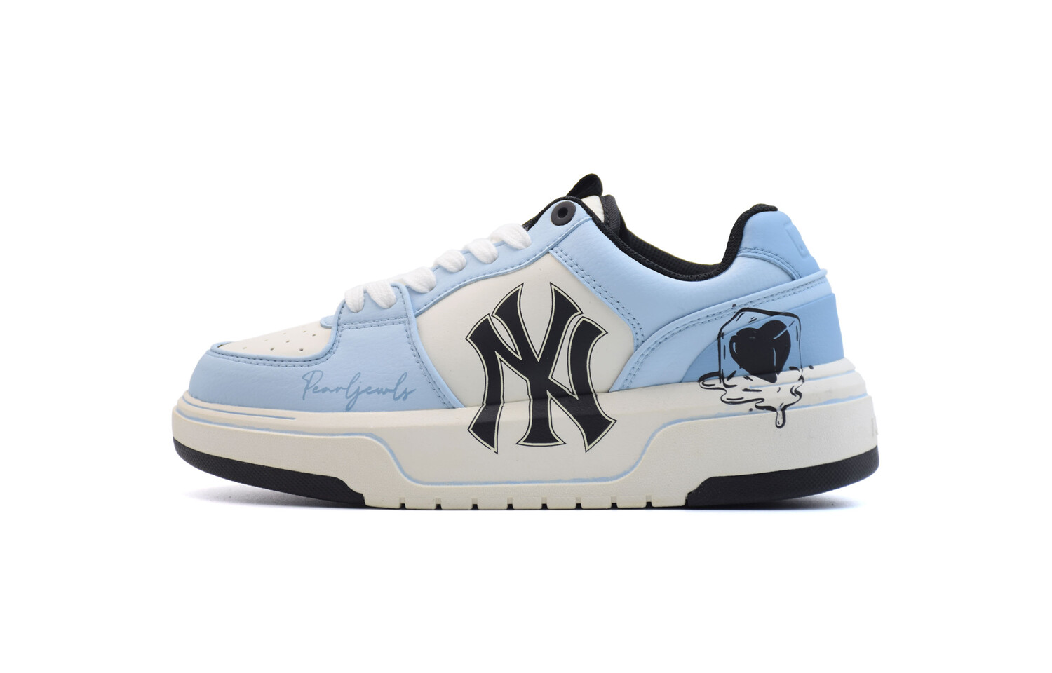

Кроссовки MLB Chunky Liner Skateboarding Shoes Unisex Low-top White/blue, белый
