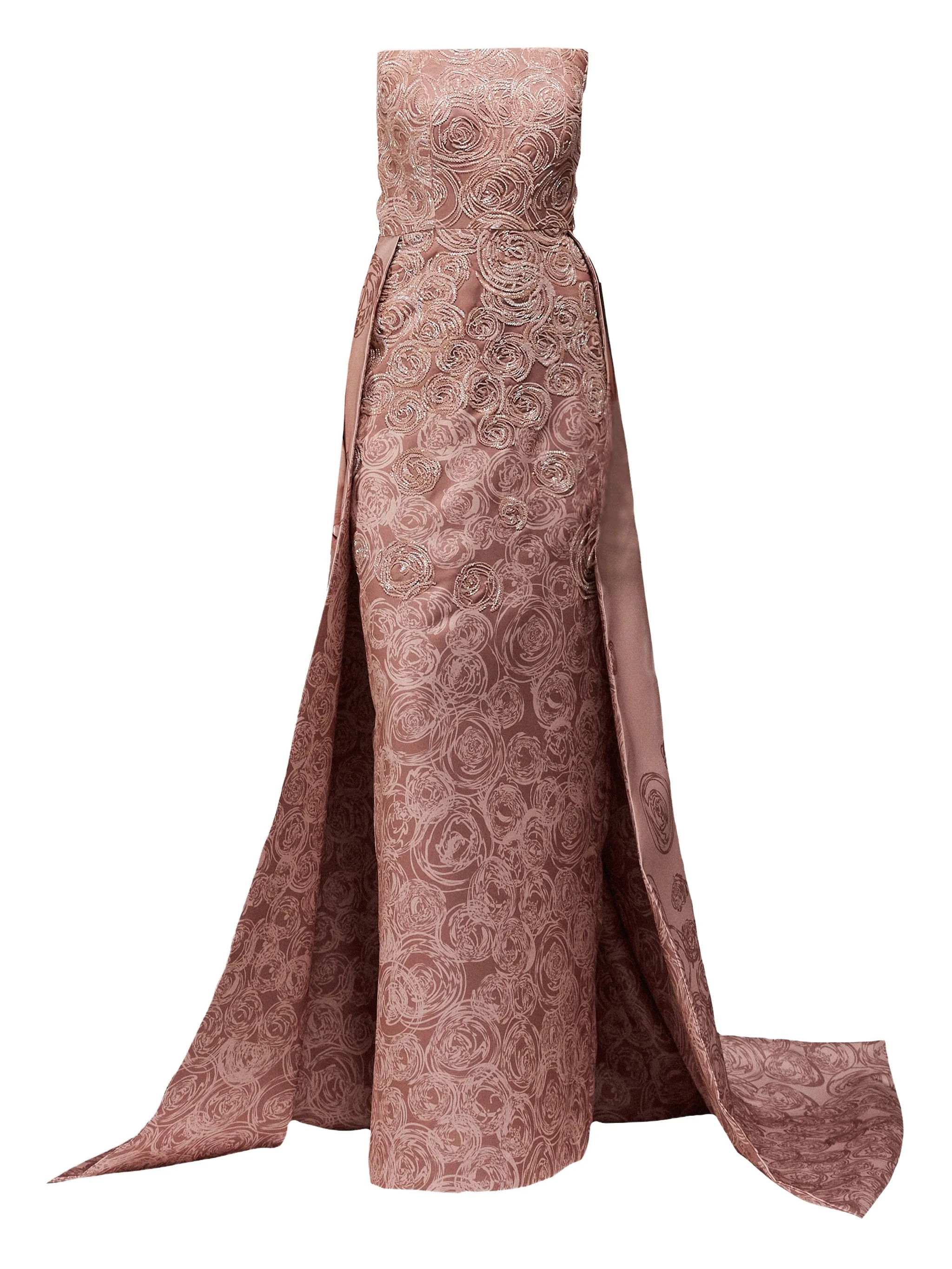 

Платье макси с пайетками Tha Seen, розовый