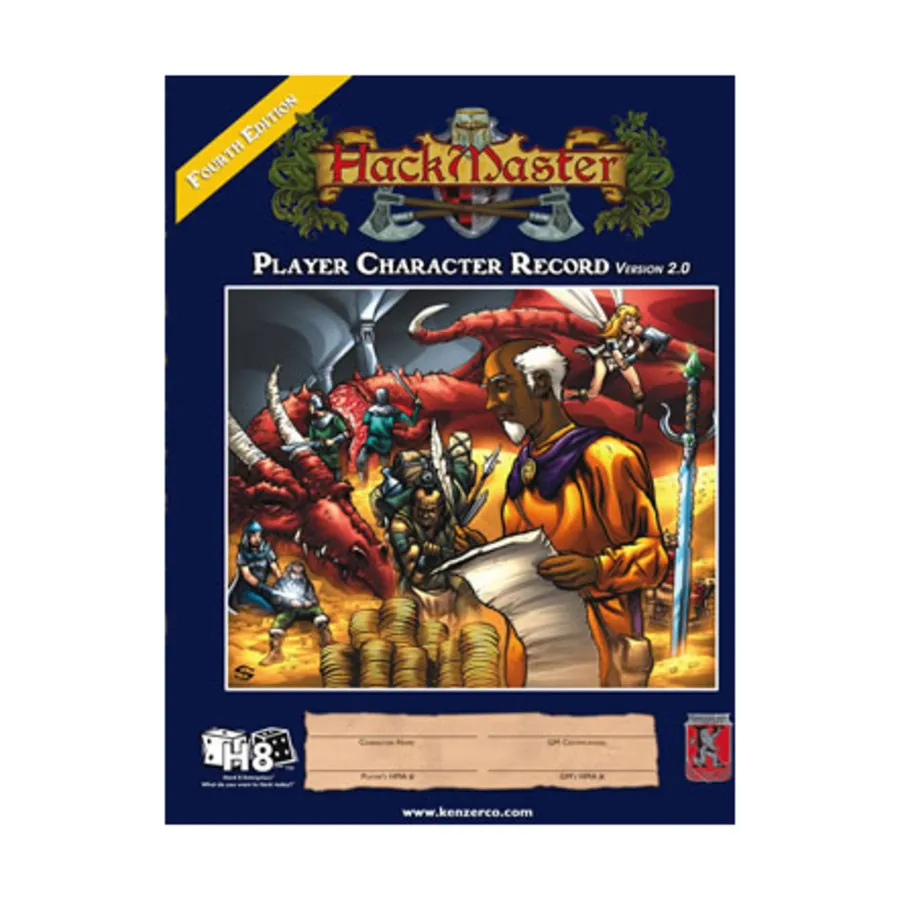 

Player Character Record (Version 2.0), HackMaster (4th Edition), мягкая обложка