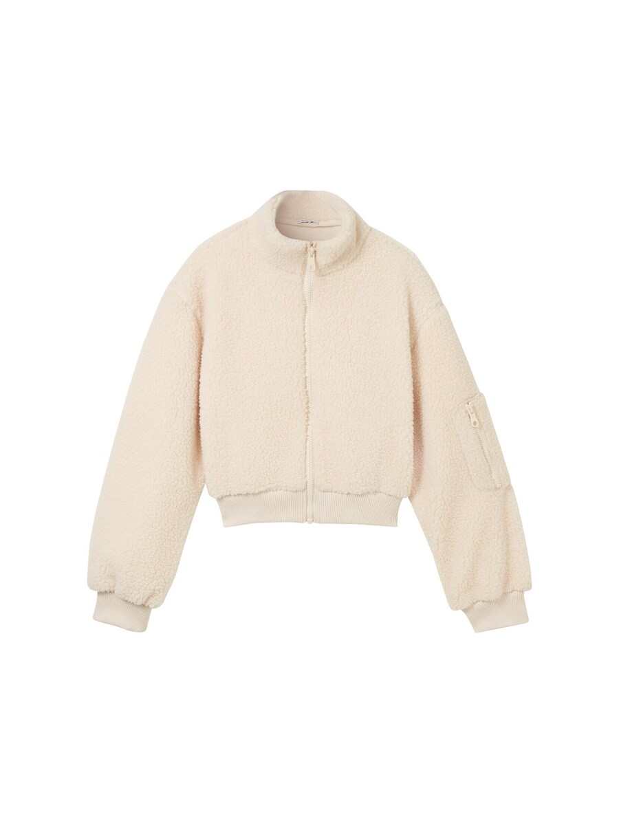 

Худи TOM TAILOR Zip-Up Hoodie, кремовый