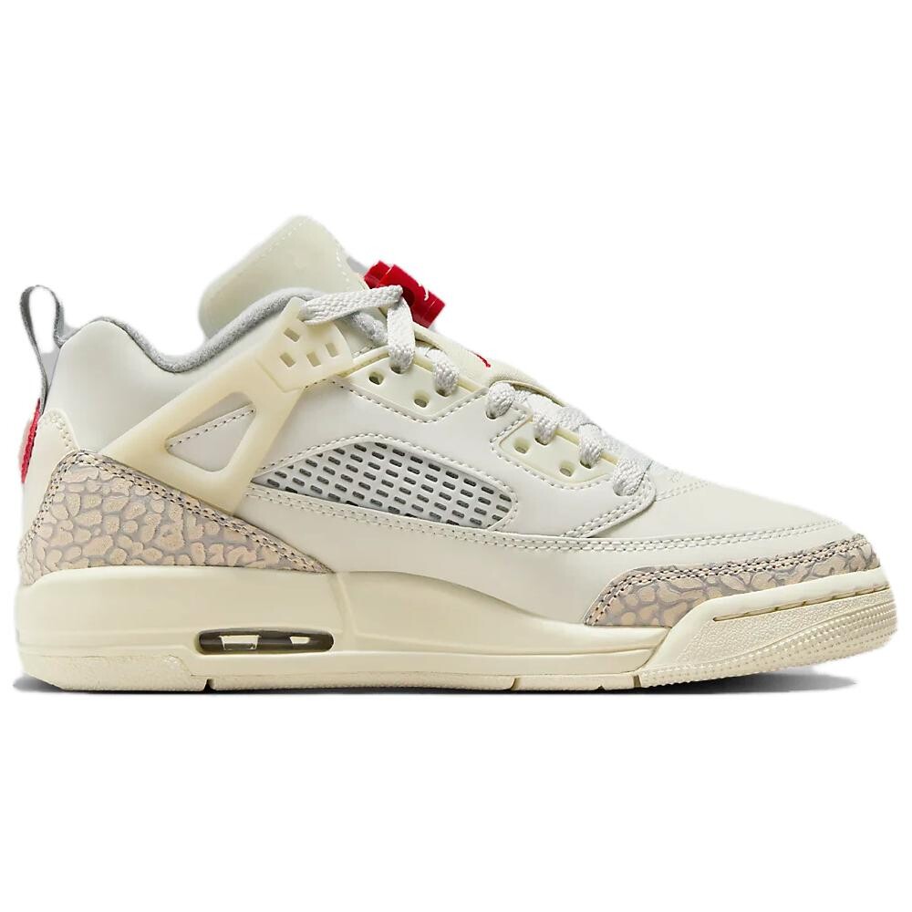 Jordan Spizike Винтажные Баскетбольные Кроссовки Женские, Beige/Red — фото 2
