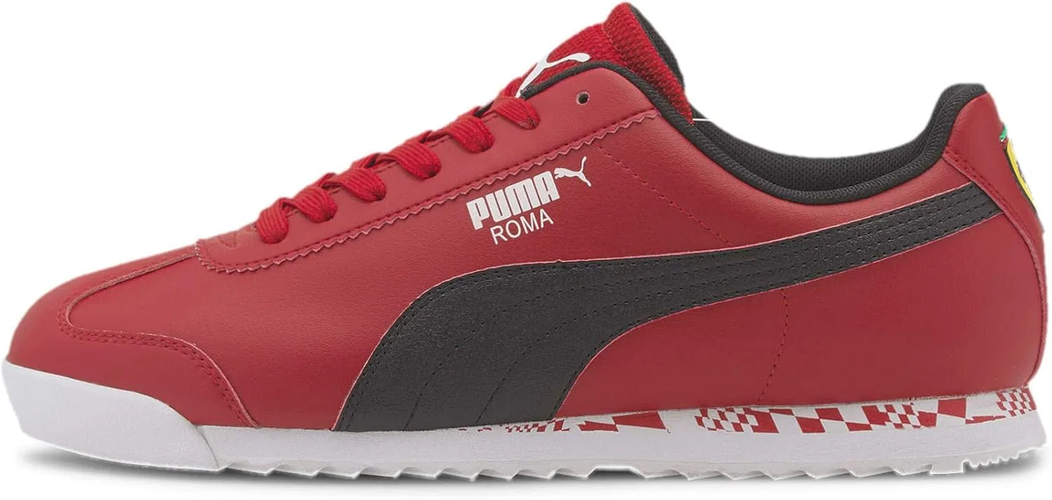 Кроссовки Puma Unisex Ferrari Race Roma, Rosso Corsa Puma Black Puma White
