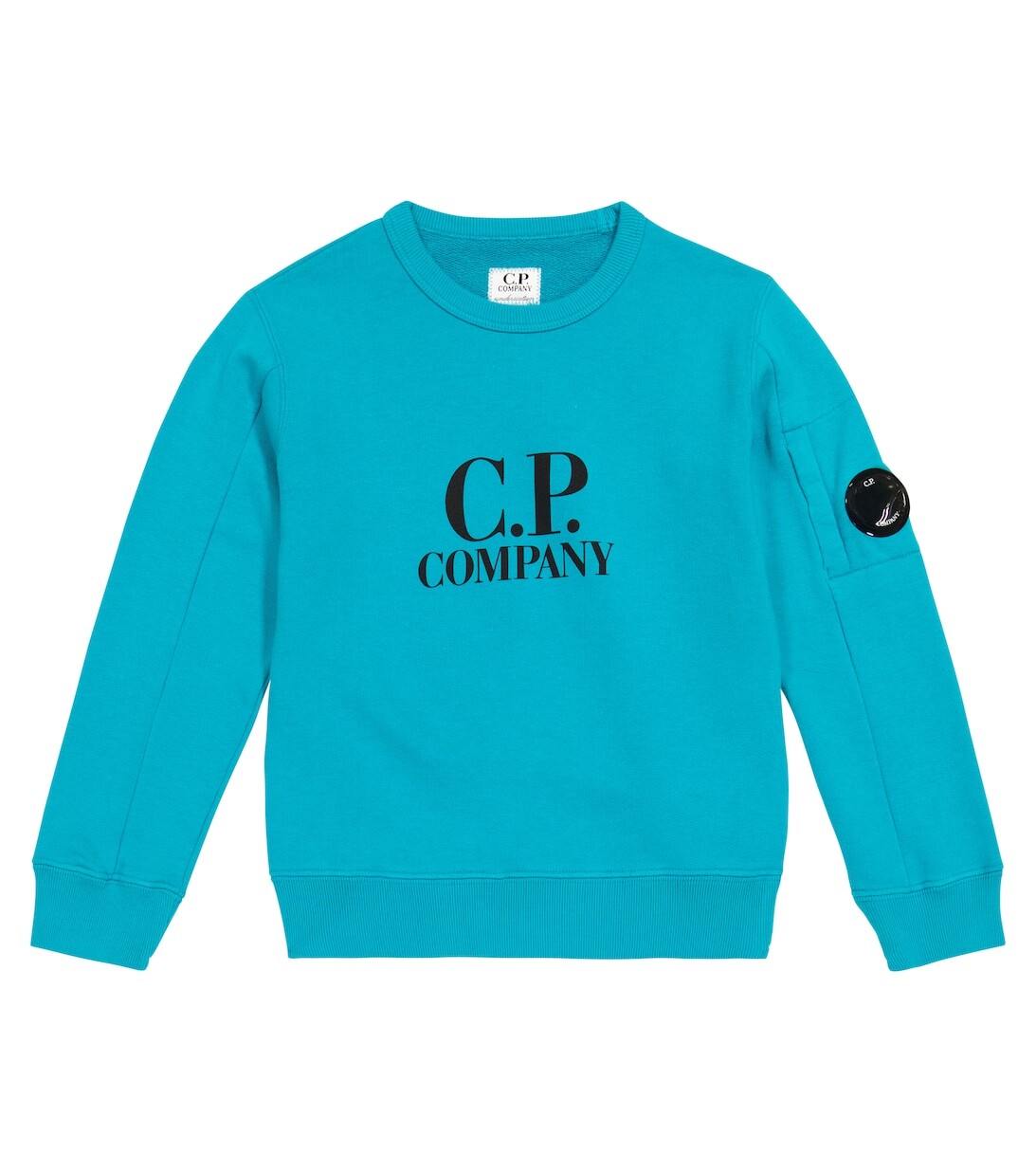 

Толстовка из хлопка с логотипом C.P. COMPANY KIDS, синий