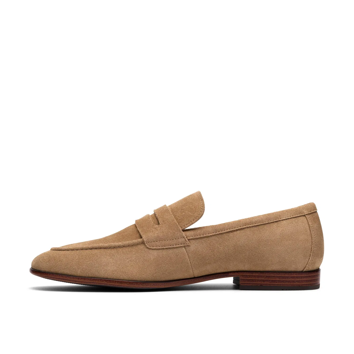 Лоферы на замше Clarks Winsford Easy, бежевый — фото 2