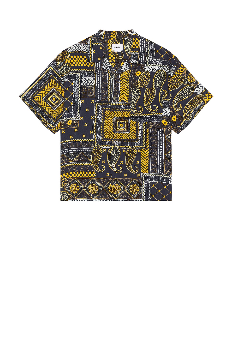 

Archie плетеная рубашка Obey, navy multi
